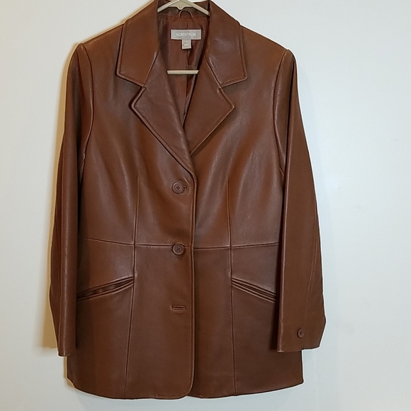 Vintage Nordstrom lambskin jacket - Picture 1 of 8